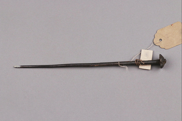 5银器-明梅花首银簪