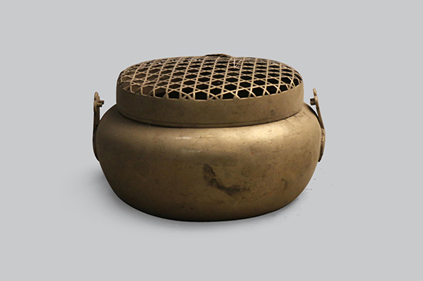 17民俗-清代椭圆形铜手炉