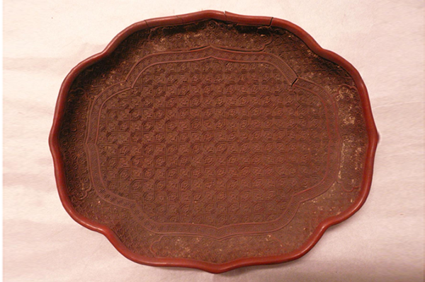 杂项-清剔红海棠式盘