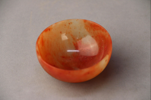 玉杂-清素面玛瑙圆杯