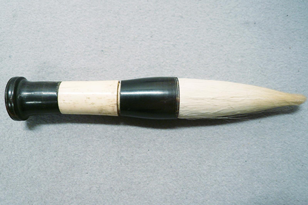 文具-民国腰横玉带骨管羊毫提笔