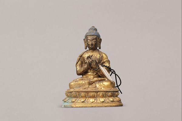 佛像-18世纪铜鎏金大日如来像