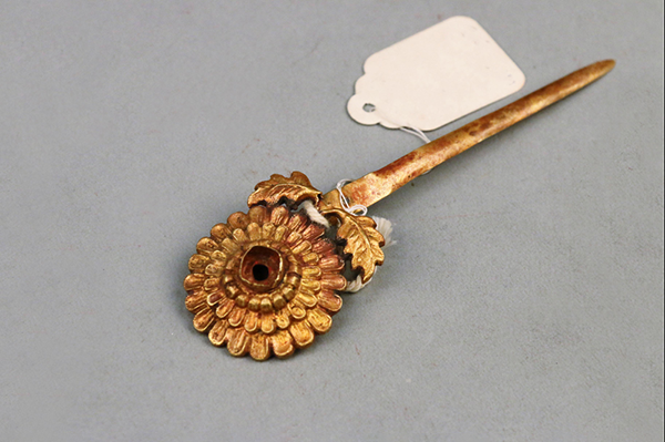 金器-明菊花金簪