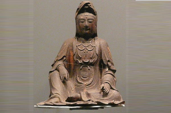 杂项-明木雕观音菩萨像