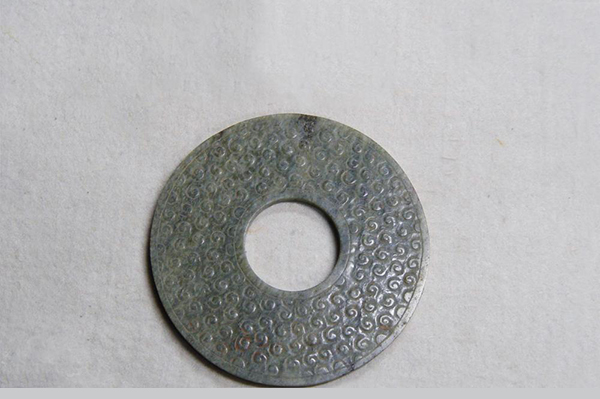 玉器-汉谷纹青玉璧