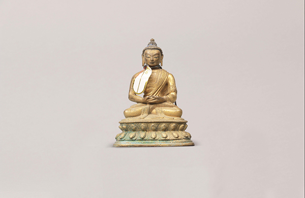 12佛像-17-18世纪铜鎏金阿弥陀佛像